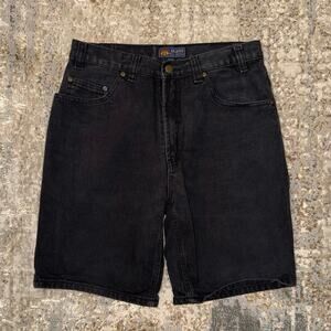 Route 66 Late 90s/Y2k Black Denim Jean Shorts Size 34